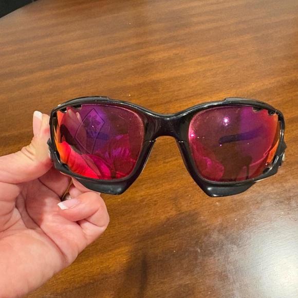 OAKLEY RACING JACKET Vented Sunglasses Black Prizm Sport Cycling Running Lenses - Picture 11 of 14